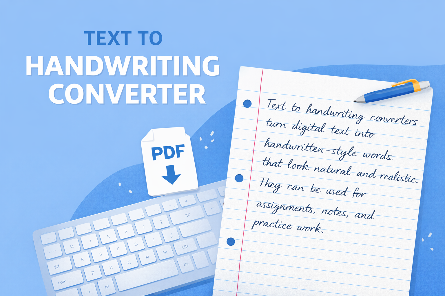 Text to Handwriting Converter — PDF Download 2026 - alltoolsonline